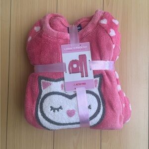 Pink Owl Fleece Pajama Gift Set